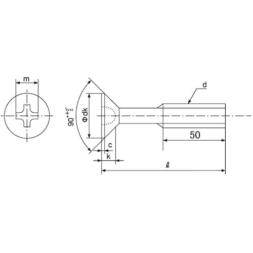 SUNCO ユニクロ(+)サラ小ネジ 8×135×