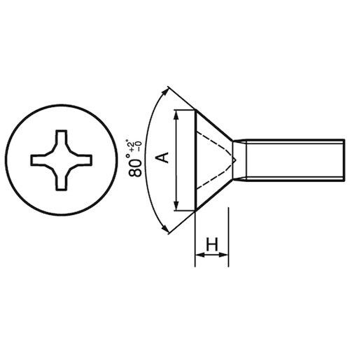SUNCO ステン+UNC(FLAT #2−56×