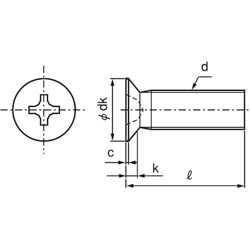 SUNCO BKステン(+)サラ小ネジD10 小頭