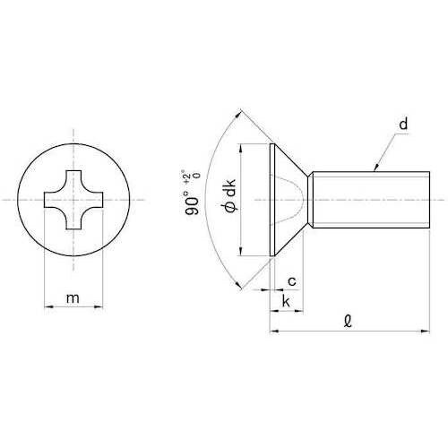 SUNCO クロ−ムBS(+)JISサラ小ネジ 5