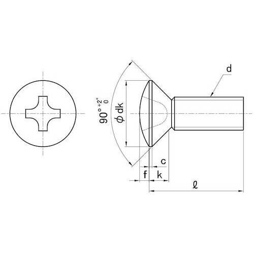 SUNCO クロ−ムBS(+)丸サラ小ネジ 4×4