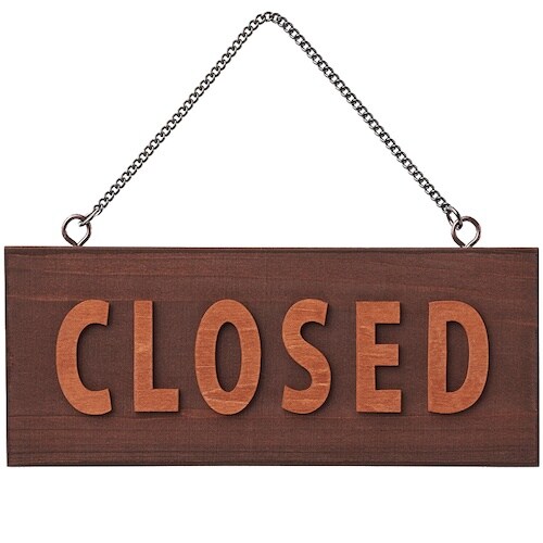 光 サインプレート 茶 OPEN−CLOSED