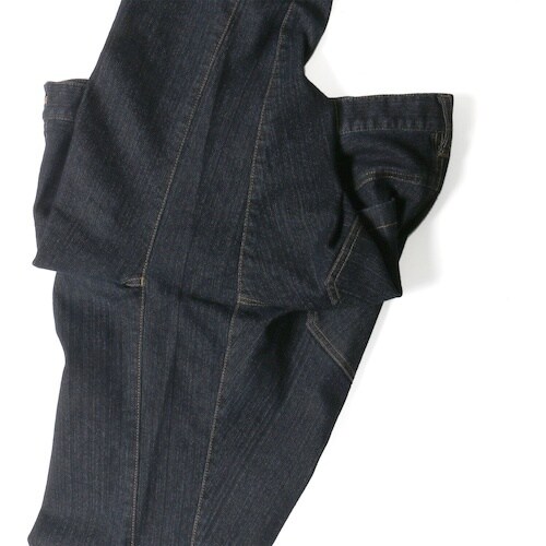 カジメイク 6824 激ラクデニムカーゴ ブラック