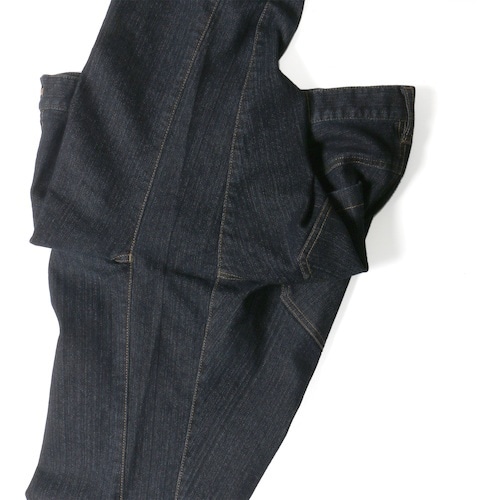 カジメイク 6824 激ラクデニムカーゴ ブラック