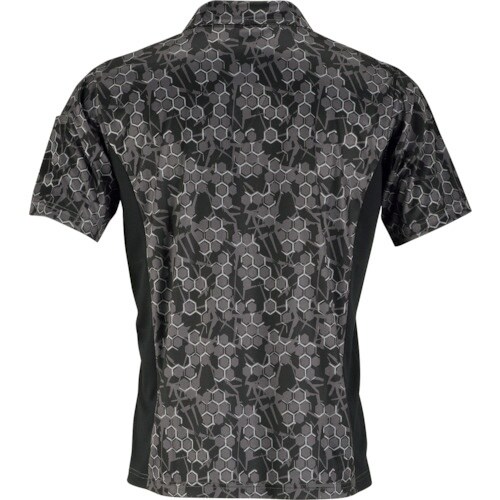 カジメイク 8847 冷感プリント半袖ポロシャツ