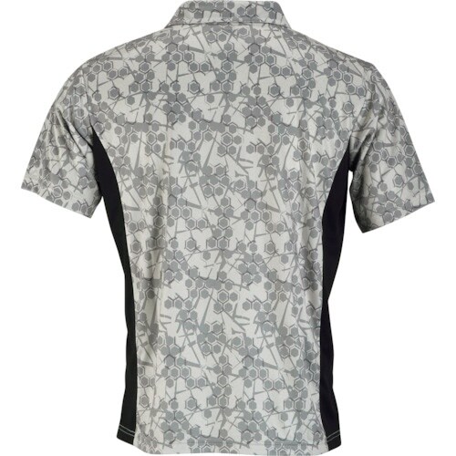 カジメイク 8847 冷感プリント半袖ポロシャツ