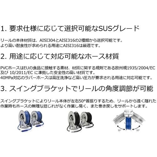 CEJN シリーズ913 ステンレスホースリール