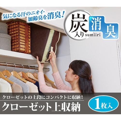 アイメディア 炭入り消臭クローゼット上収納 1枚入