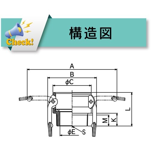 TOYOX カムロック カプラー オネジ ステンレ