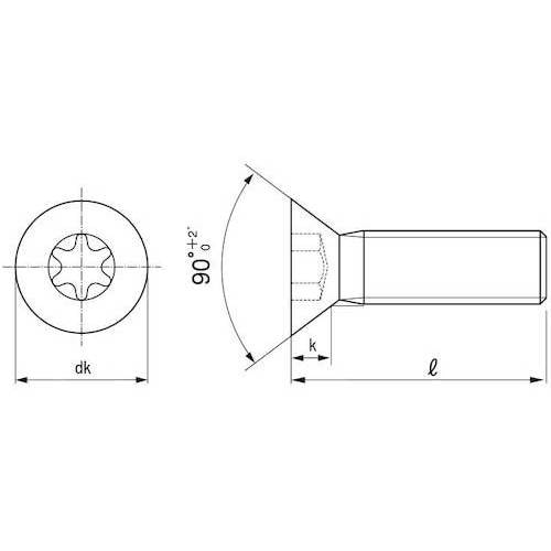 SUNCO ステン TRXサラ小ネジ 8×30 (