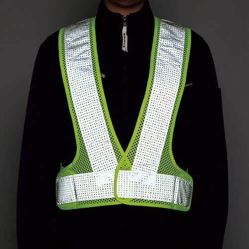 緑十字 メッシュ反射ベスト 反射幅70mmタイプ