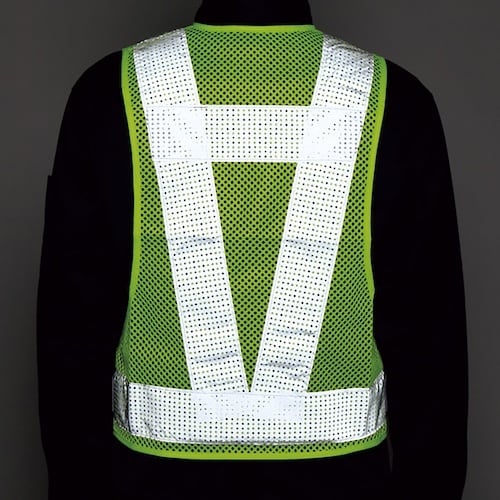 緑十字 メッシュ反射ベスト 反射幅70mmタイプ