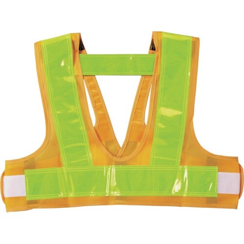 緑十字 フルハーネス用安全ベスト 黄メッシュ地/黄