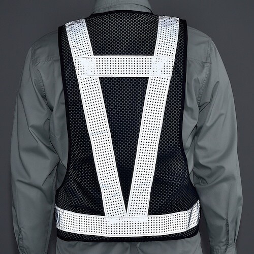 緑十字 メッシュ反射ベスト 反射幅50mmタイプ