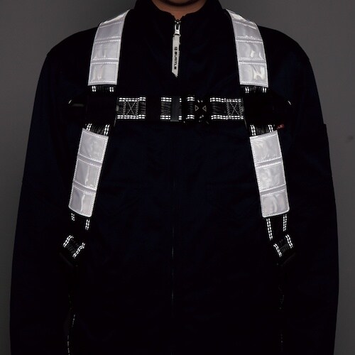 緑十字 フルハーネス用反射帯 ホワイト ST582