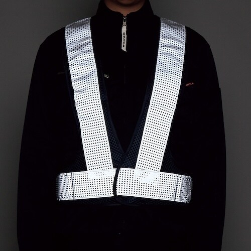 緑十字 メッシュ反射ベスト 反射幅70mmタイプ