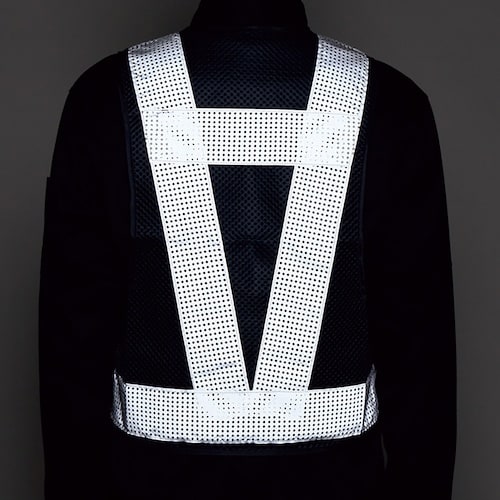 緑十字 メッシュ反射ベスト 反射幅70mmタイプ