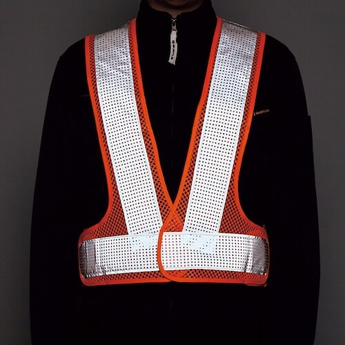 緑十字 メッシュ反射ベスト 反射幅70mmタイプ