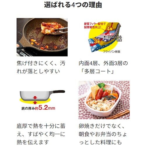 アイメディア IHゴールドマーブル玉子焼き器