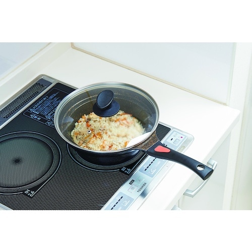 アイメディア 鍋型フライパン専用ガラス蓋 24cm