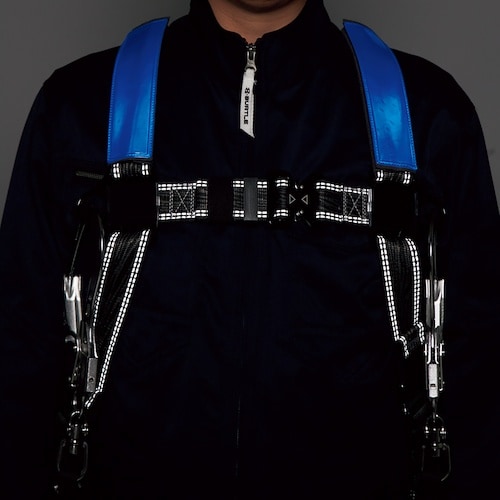 緑十字 フルハーネス用反射ベルト ブルー FHB−