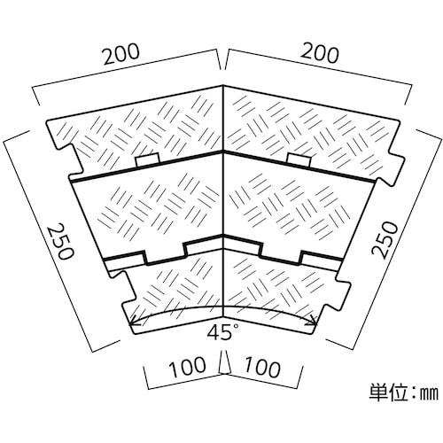 緑十字 ケーブルプロテクター 2系統タイプ/コーナ