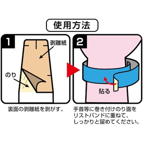 緑十字 カラーリストバンド(使い捨てタイプ) リス