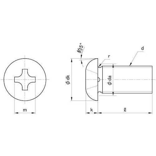 SUNCO ステン(+)ナベ小ネジ細目P=0.75