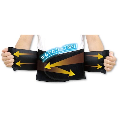 緑十字 腰ベルト SWB−F 黒 2層加圧ベルト