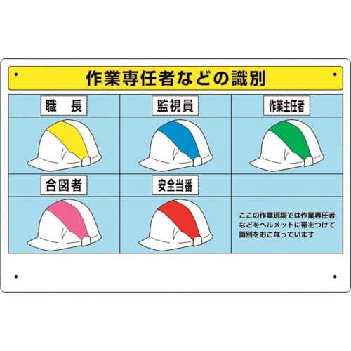 ユニット 作業専任者識別標識セット
