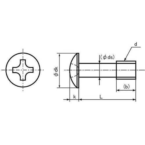 SUNCO BKSUSトラス脱落防止ビス 5×12