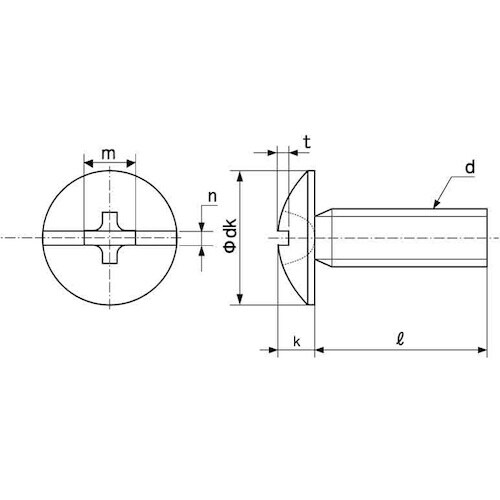 SUNCO 三価ブラック(+−)トラス小ネジ 4×