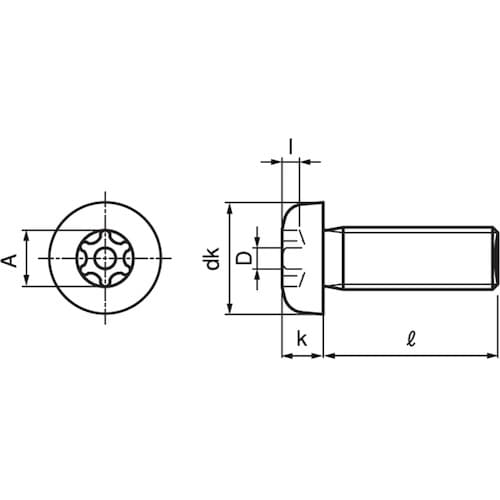 SUNCO TRXタンパープルーフ ナベ小ネジ(T