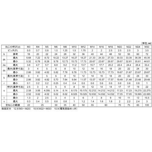 SUNCO ユニクロ CAP(六角穴付きボルト)(