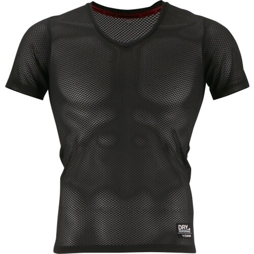 カジメイク 8823 クレーターメッシュVネック半