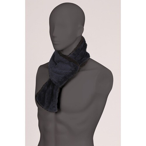 カジメイク フリースマフラー ネイビー フリー