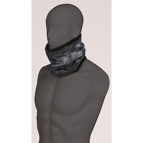 カジメイク 防風プリントネックウォーマー ブラック