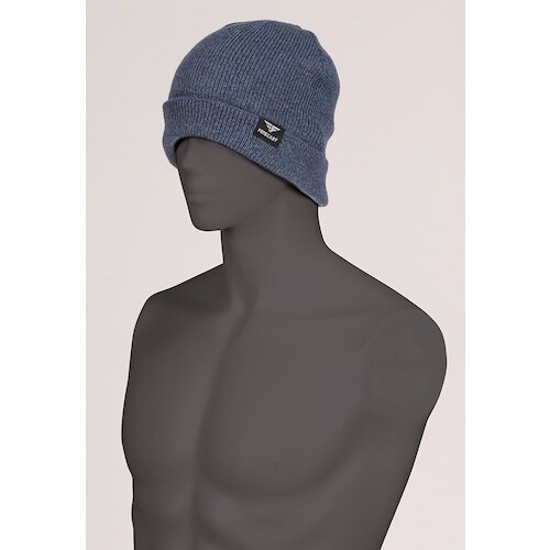 カジメイク ニット帽 裏フリースワッチ インディゴ