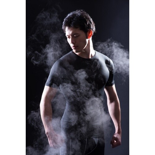 カジメイク 8821 クレーターメッシュ 半袖シャ