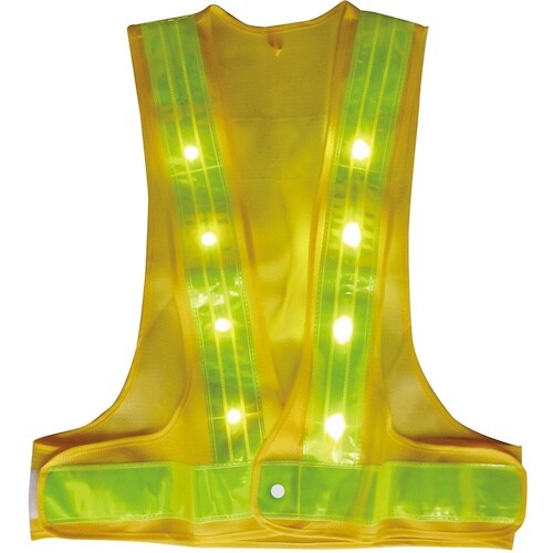 ミズケイ LED安全ベスト キラピカSPARK(黄