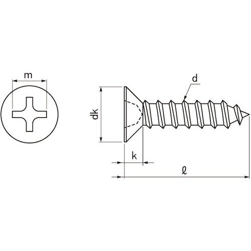 SUNCO クロメ−ト (+)Aサラ小頭D=7 4