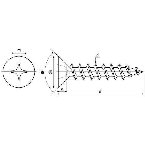 SUNCO ステン(+)Aサラ(T) 4×35 (