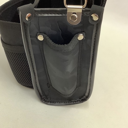 コヅチ 電工袋2段万能型 迷彩 ブラック