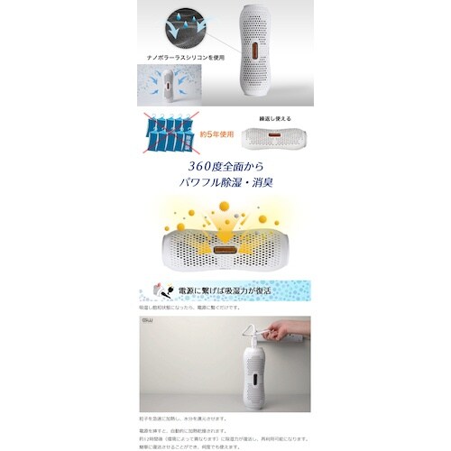 グリーンクロス ワイヤレス ミニ除湿消臭器 シルビ