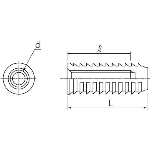 SUNCO 鬼目ナット(Fタイプ ナチュラル 5