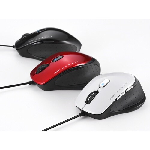 BUFFALO 有線 BlueLED 5ボタン N