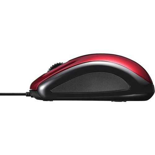 BUFFALO 有線レーザー式マウス 静音/3ボタ