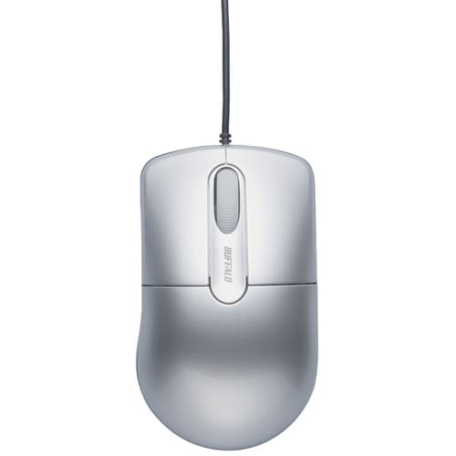 BUFFALO 有線光学式マウス 静音/3ボタン