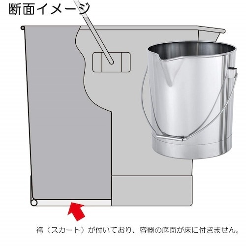 MONOVATE ステンレスバケツ目盛付(注ぎ口付