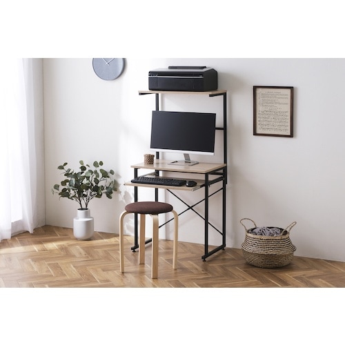 IRIS 574248 タワーデスク ライトナチュ